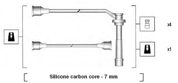 Przewody zapłonowe MAGNETI MARELLI 941285080844