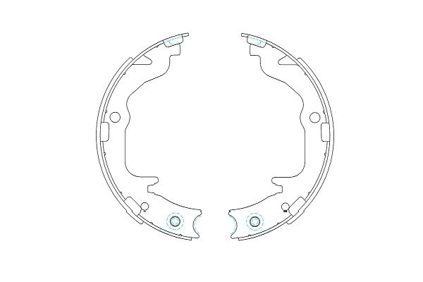 Zestaw szczęk hamulcowych KAVO PARTS KBS-6403