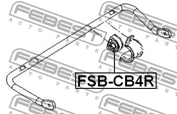 Guma stabilizatora FEBEST FSB-CB4R