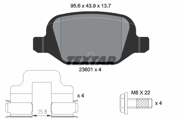 Klocki hamulcowe TEXTAR 2360102