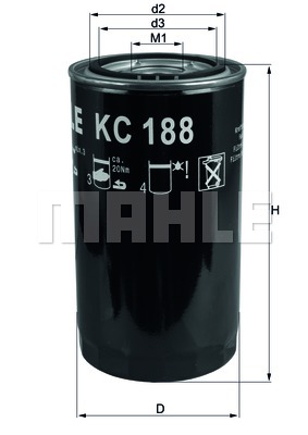 Filtr paliwa KNECHT KC 188