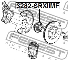 Piasta koła FEBEST 3282-SRXIIMF