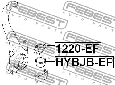 Sworzeń wahacza FEBEST 1220-EF