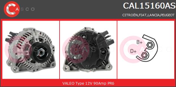 Alternator CASCO CAL15160AS