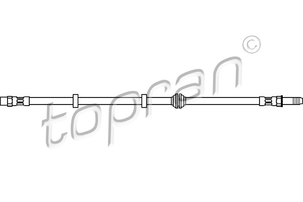 Przewód hamulcowy elastyczny TOPRAN 103 067