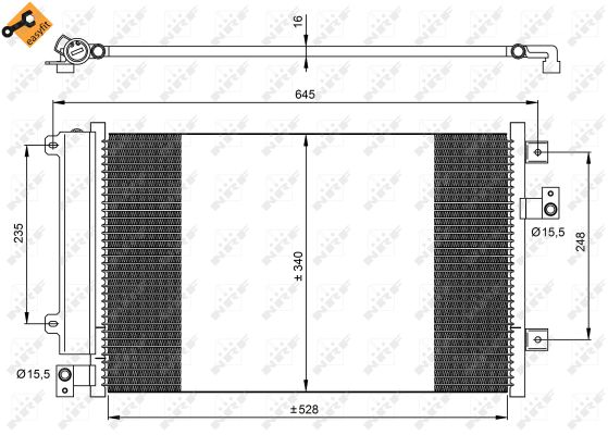 Skraplacz klimatyzacji NRF 35942