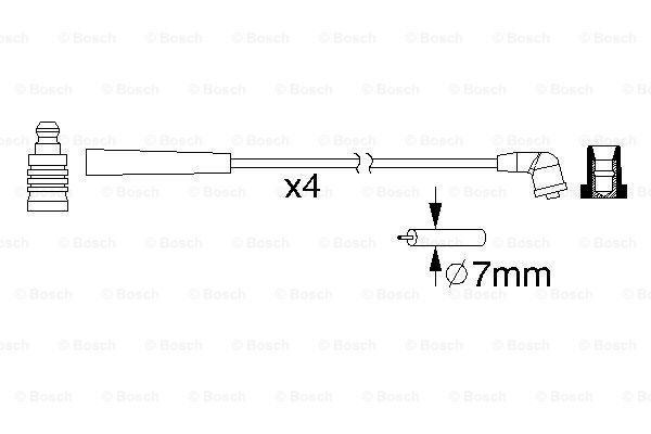Przewody zapłonowe BOSCH 0 986 357 195
