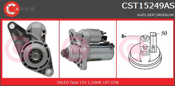 Rozrusznik CASCO CST15249AS