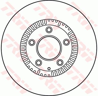 Tarcza hamulcowa TRW DF6067S