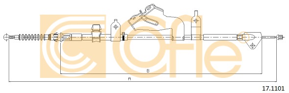 Linka hamulca ręcznego COFLE 17.1101