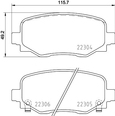 Klocki hamulcowe BREMBO P 23 177