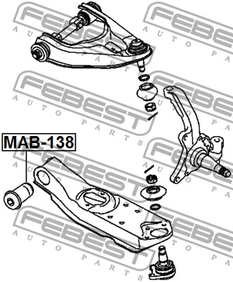 Tuleja wahacza FEBEST MAB-138