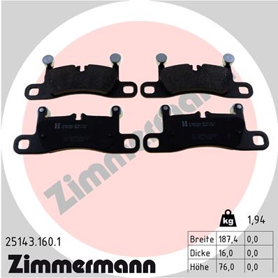 Klocki hamulcowe ZIMMERMANN 25143.160.1