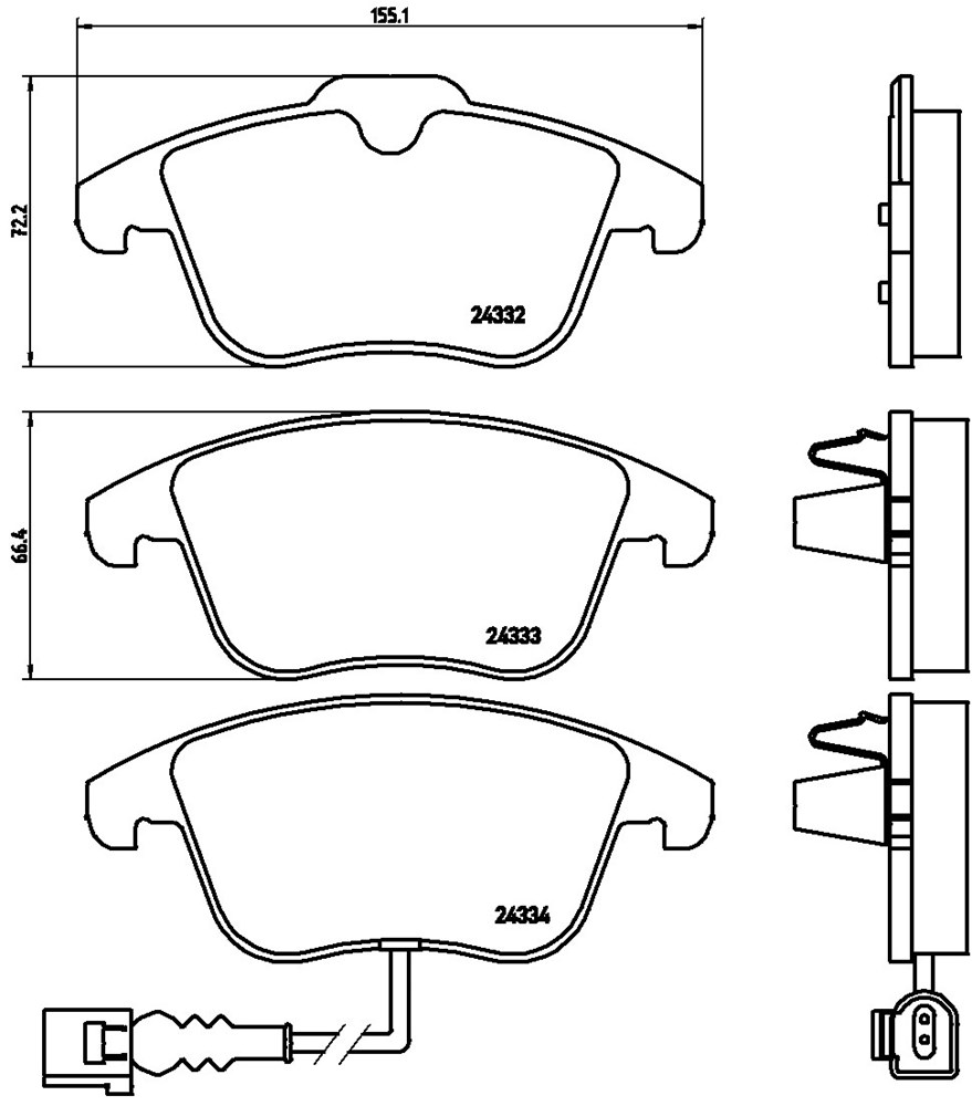 Klocki hamulcowe BREMBO P 85 112X