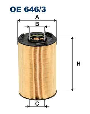 Filtr oleju FILTRON OE 646/3