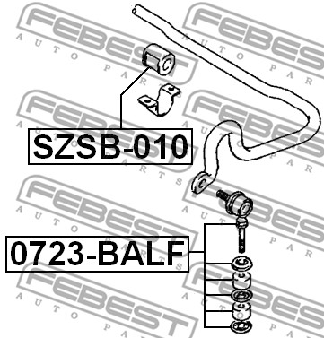Łącznik stabilizatora FEBEST 0723-BALF