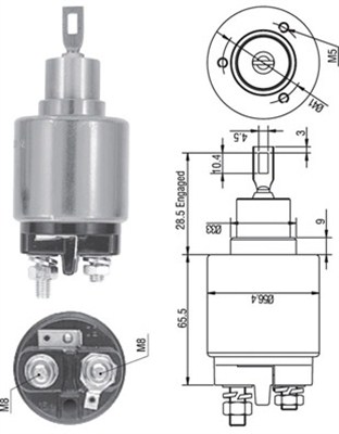 Elektromagnes rozrusznika MAGNETI MARELLI 940113050128