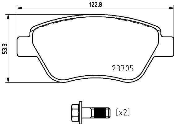 Klocki hamulcowe BREMBO P 23 169