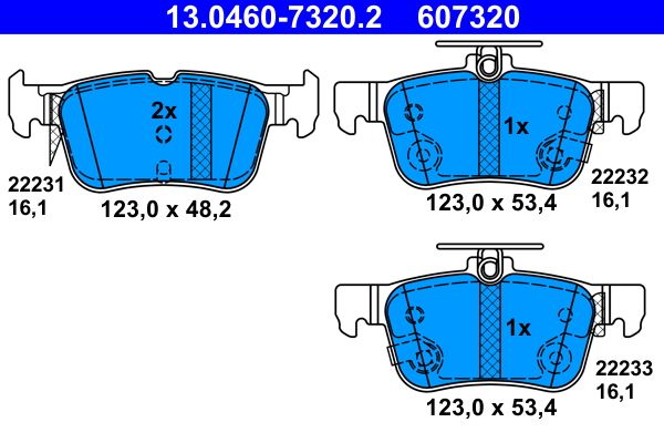 Klocki hamulcowe ATE 13.0460-7320.2