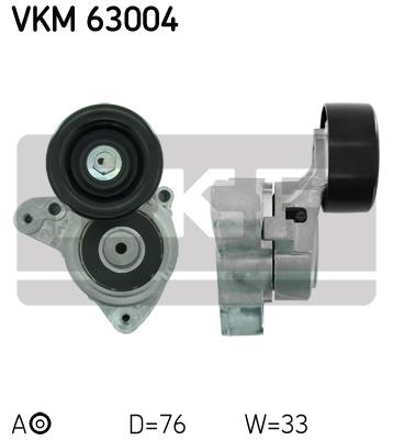 Rolka napinacza paska osprzętu SKF VKM 63004