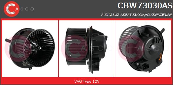 Wentylator wnętrza CASCO CBW73030AS