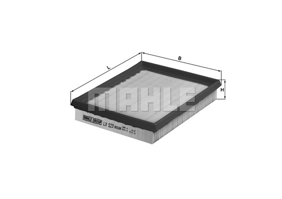 Filtr powietrza KNECHT LX 523