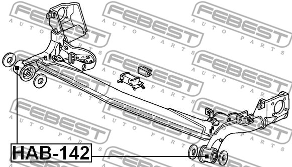 Tuleja wahacza FEBEST HAB-142