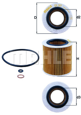 Filtr oleju KNECHT OX 387D