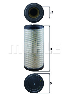 Filtr powietrza MAHLE LX 1241