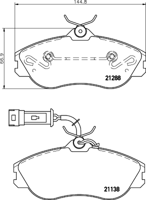 Klocki hamulcowe HELLA PAGID 8DB 355 017-911