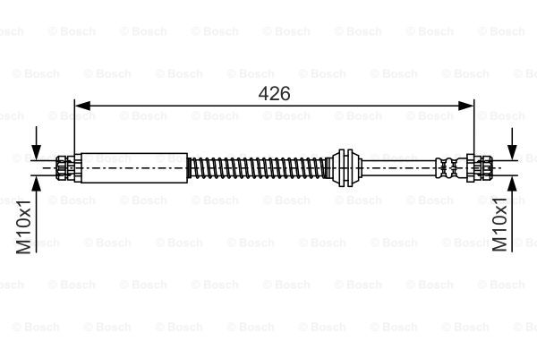Przewód hamulcowy elastyczny BOSCH 1 987 481 984