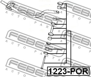 Łącznik stabilizatora FEBEST 1223-POR