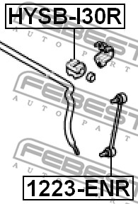 Guma stabilizatora FEBEST HYSB-I30R