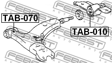 Tuleja wahacza FEBEST TAB-010