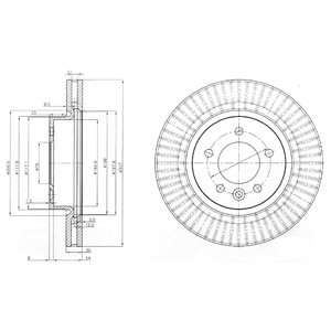 Tarcza hamulcowa DELPHI BG9006C