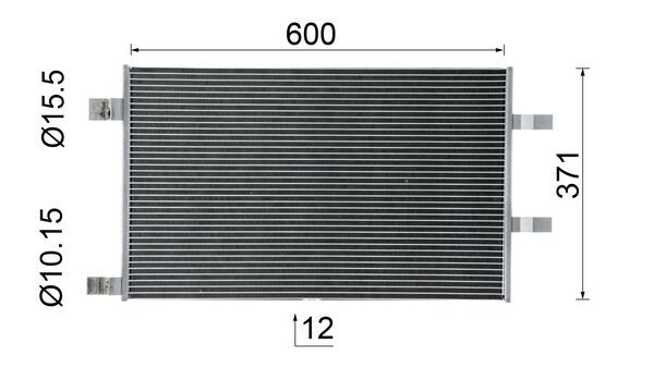 Skraplacz, klimatyzacja MAHLE AC 1123 000P