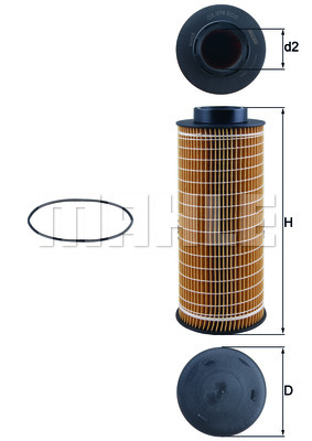 Filtr oleju MAHLE OX 376D
