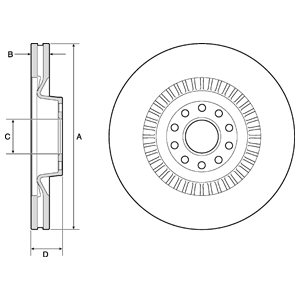 Tarcza hamulcowa DELPHI BG9957