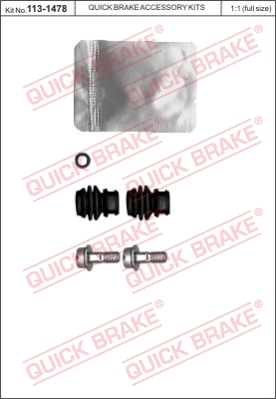 Zestaw naprawczy zacisk hamulcowy QUICK BRAKE 113-1478