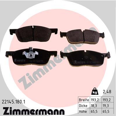 Klocki hamulcowe ZIMMERMANN 22145.180.1