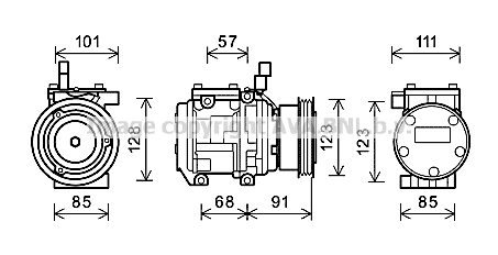 Kompresor klimatyzacji AVA QUALITY COOLING KAAK145
