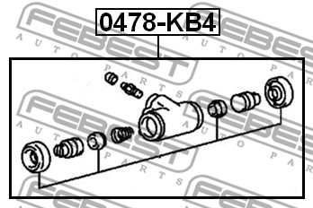 Cylinderek FEBEST 0478-KB4