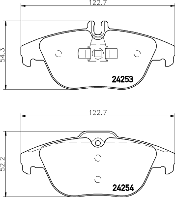 Klocki hamulcowe HELLA 8DB 355 012-741