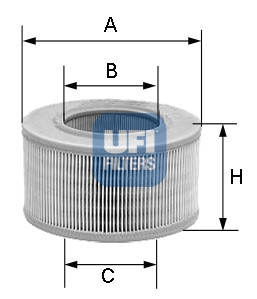Filtr powietrza UFI 30.118.01
