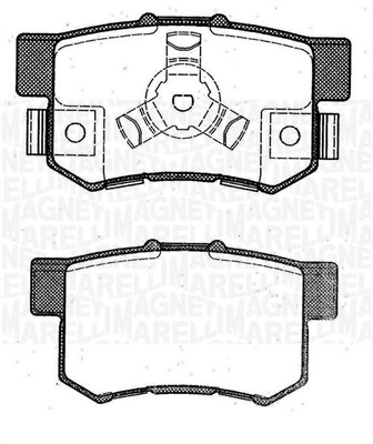 Klocki hamulcowe MAGNETI MARELLI 363916060463