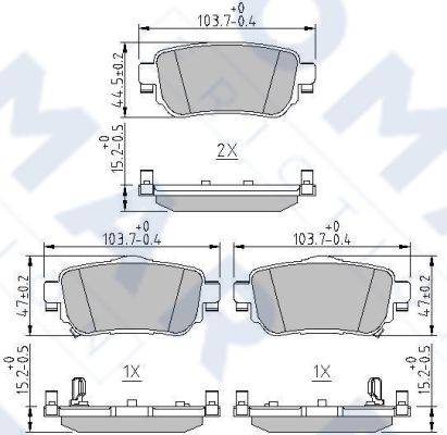 Klocki hamulcowe FOMAR FRICTION FO 266281