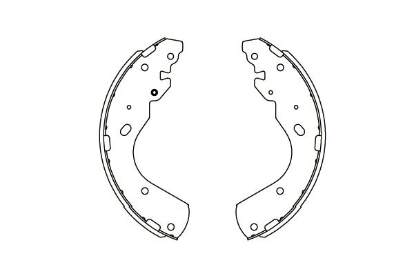 Zestaw szczęk hamulcowych KAVO PARTS KBS-5404