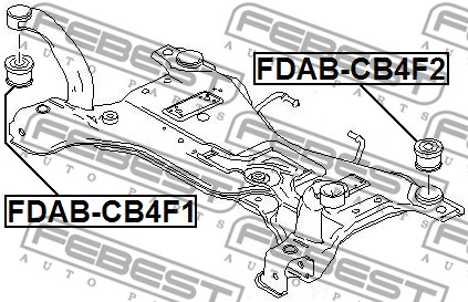 Łożyskowanie  korpusu osi FEBEST FDAB-CB4F1