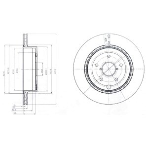 Tarcza hamulcowa DELPHI BG4287