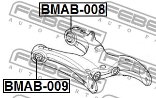 Tuleja wahacza FEBEST BMAB-008